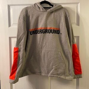 Men’s Etudes Gray Underground Hoodie- Medium